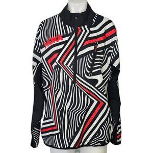 HOKA One One Womens Ironman Wind Resistant Half Zip Jacket, Run, Quick Dry , L